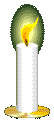 Lit candle for survivors of abuse.