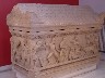 Carved coffin from the Roman age