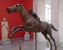 Bronze sculpture of horse with jockey