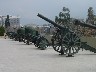 Artillery pieces from the first and second world wars at the war museum
