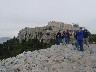 The top of Mars Hill (the Areopagus) looking toward the Acropolis