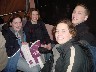 Kristy, Emily, Sara, and Brandon on the riding the metro