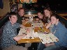 Andrew, Dustin, Tara, Stephanie, and Barbie at Applebees in Glyfada