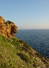 Cliffs below the temple