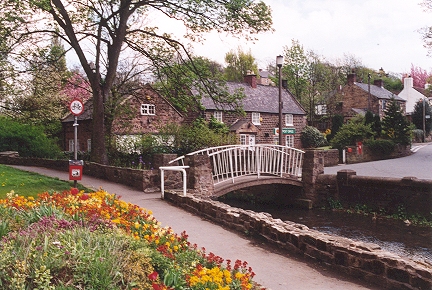 Whiston today. Note the nice bridge, an ideal spot for playing pooh sticks, or ritual drowning.
