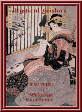 Mystical Geisha's Award of Webpage Excellence