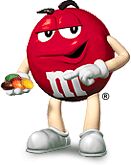 red m&m