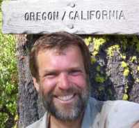 Dan at the California and Oregon Border, 1700 miles into the PCT.