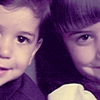 Old picture of my sister and me =)