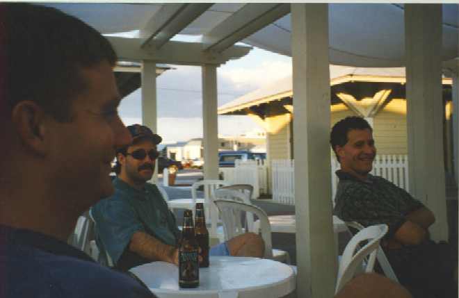 Kasate and Phillips do a great job of acting, pretending to laugh at one of Feck's jokes.