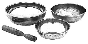 Play me! Tibetan singing bowls.