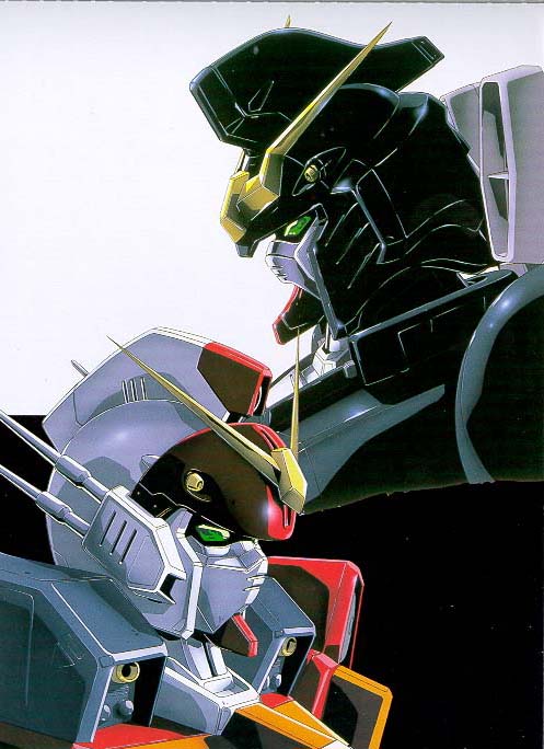 Deathscythe and Heavyarms (Trowa's Gundam)