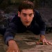 Peter Parker wall crawling