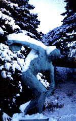 sculpture in the snow