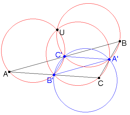 Fig.
3: the same for obtuse-angled triangle ABC