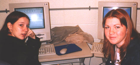 me + aj in the computer lab