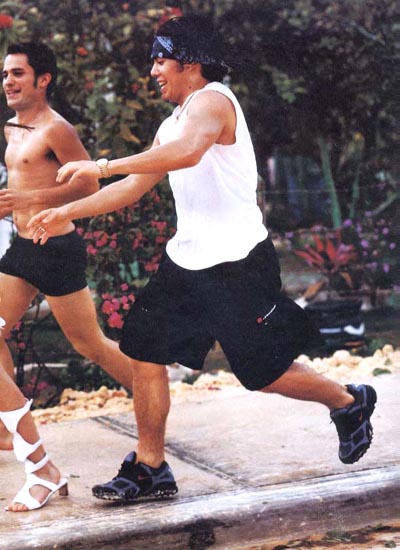 running w/o socks in W