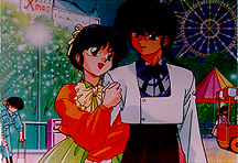 Akane with Ranma. (i LOVE this pix!)