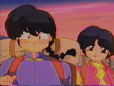 heehee Ranma embarressed bout holdin her hand....Akane sure dont mind