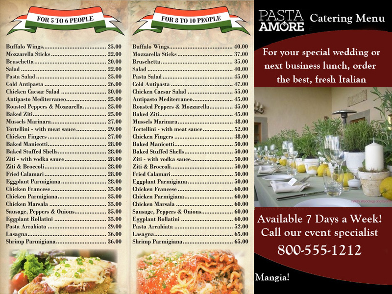 catering menu
