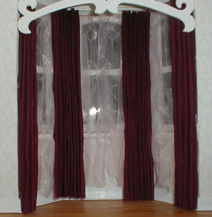 bay window drapes