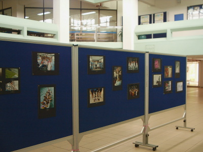 displayed: reportage of college events and personal works