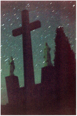 En el cementerio