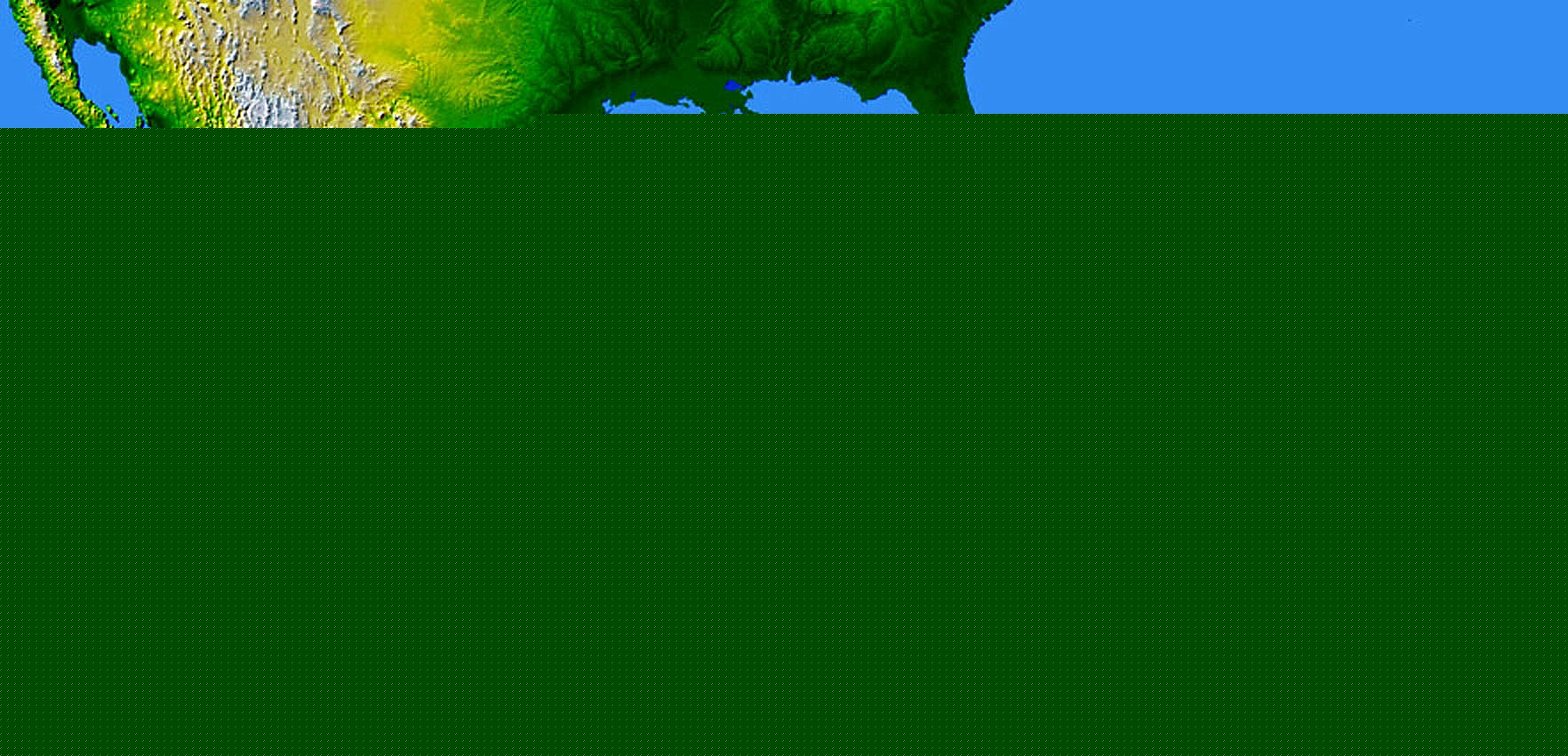 Full color elevation map of Central America.