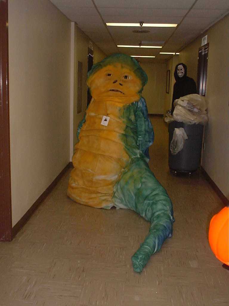 Melissa dressed up as Jabba