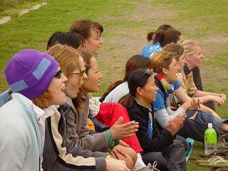 cheering at nagano* photo by tim wagner
