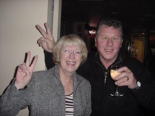 young and old come out to party* (dave's ma & pa visiting from france!)