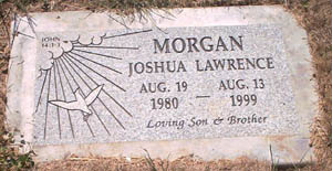 Joshua's new headstone
