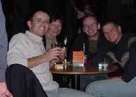 In the Campsite pub!
