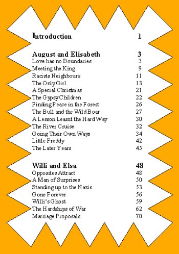 contents page sample