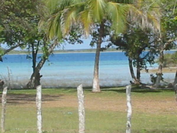 VIEW OF LAGOON FROM VERANDA