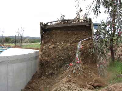 Bobcat backfilling