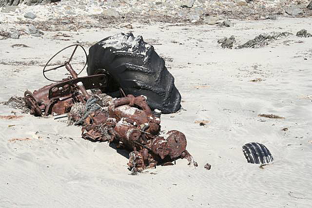 Tractor on King George Beach