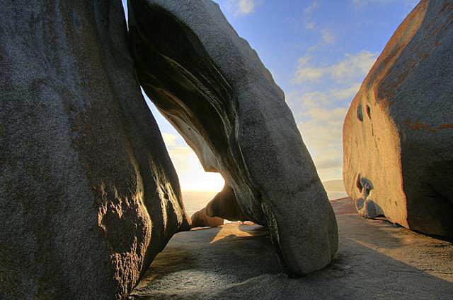 Rocks and sunlight