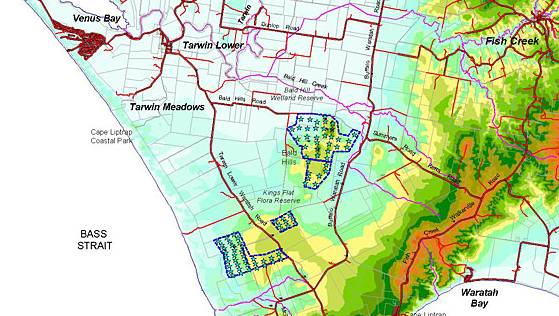Bald Hills map