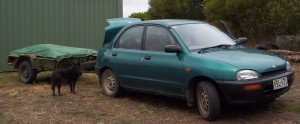 Car and trailer