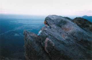 On top of St Mary's Peak, Wilpena pound, 
Flinders Ranges, S. Australia