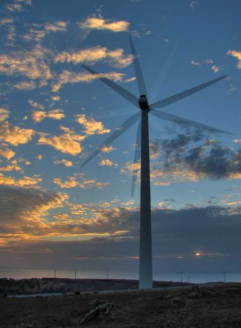 Starfish Hill wind turbine