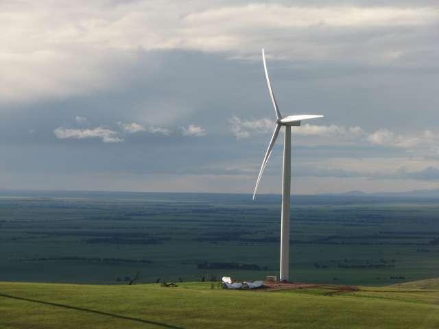 Turbine in sunshine