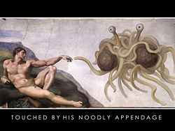 Flying spaghetti monster