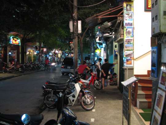 Motorbikes on street