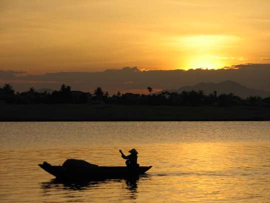 Boat on Hoi An river