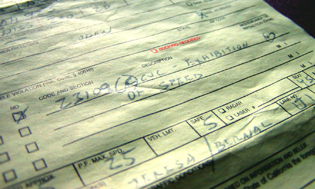 23109- Exhibition of Speed misdemeanor moving violation