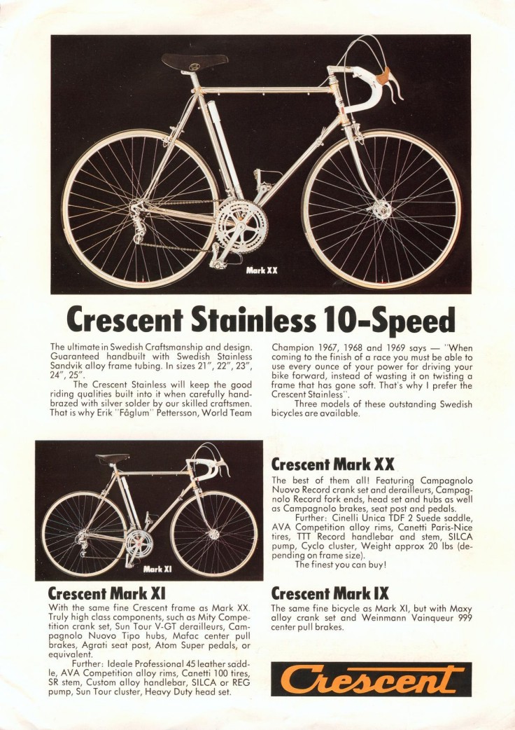 crescent bike seat