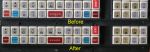 Keyboard before and after