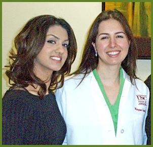Dr. Maryam Amidi and assistant